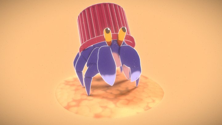 Beach Crab 3D Model