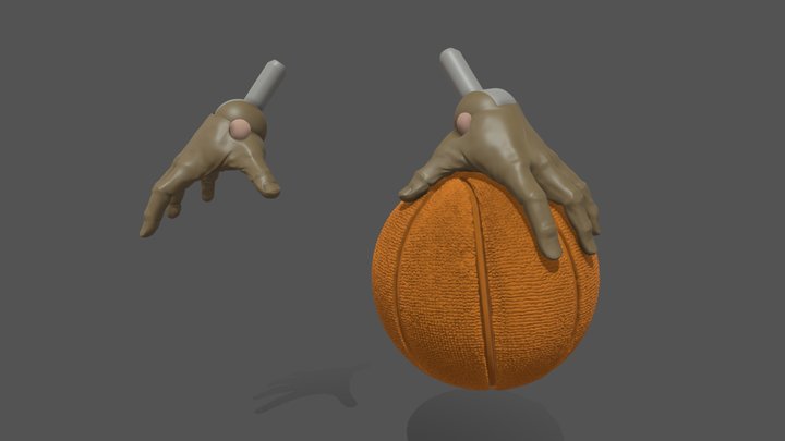 Basketball_ Hands 3D Model