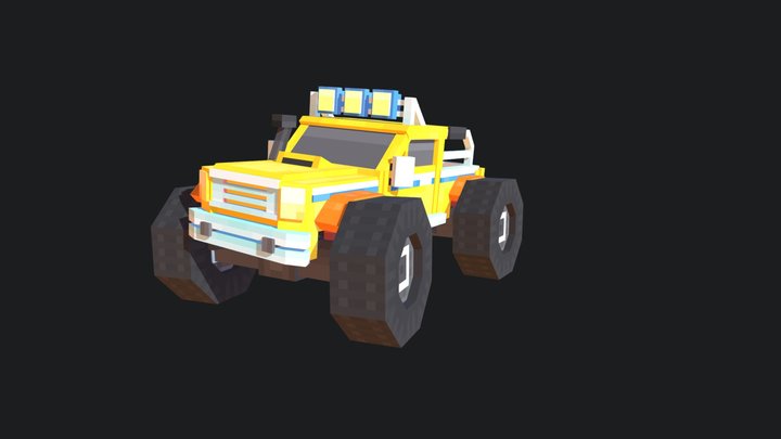 Monster Truck Pet 3D Model