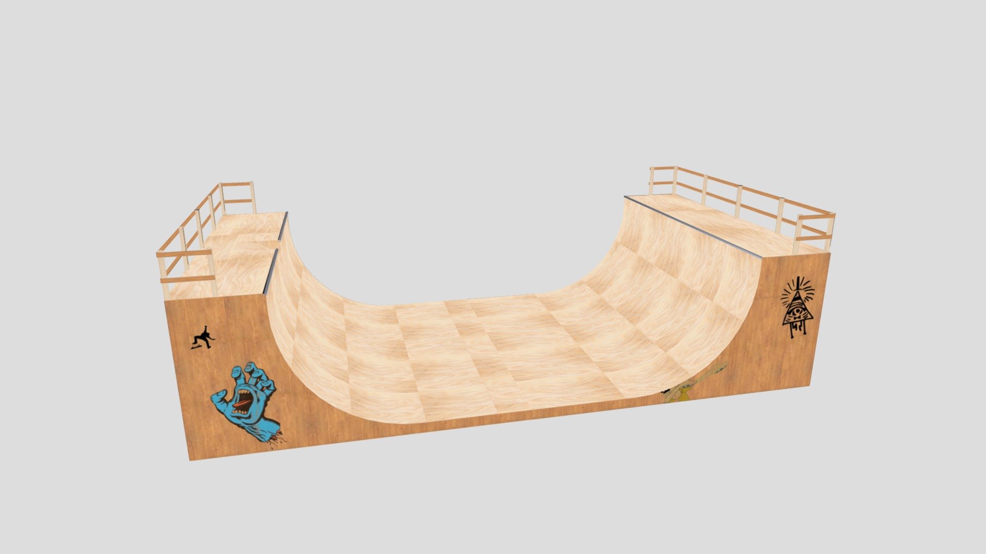 Halfpipe Uvmap Finalvers - 3D model by unh31l1g3n [aaaabf0] - Sketchfab