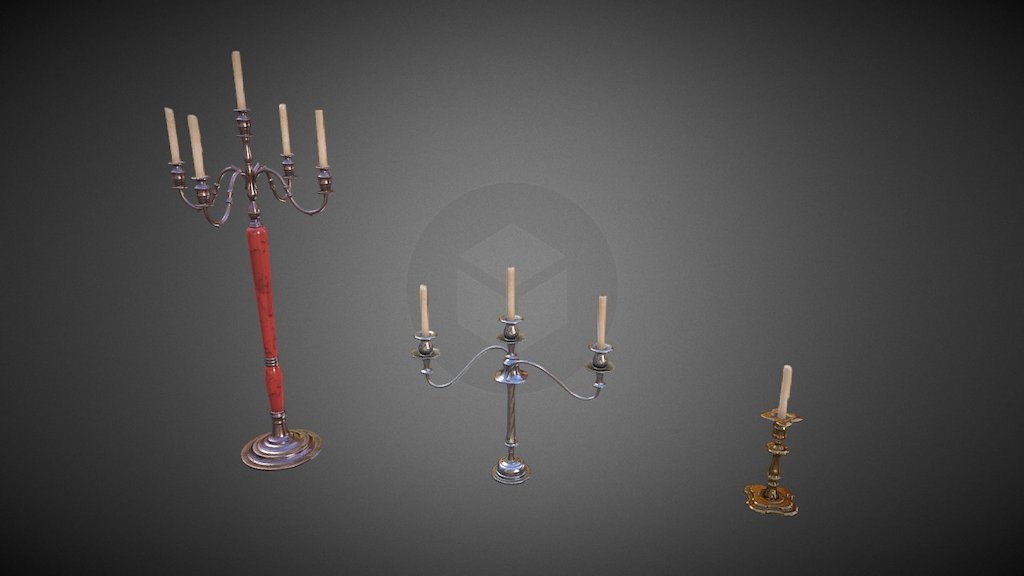 Candlestands — Sketchfab embed 3D viewer