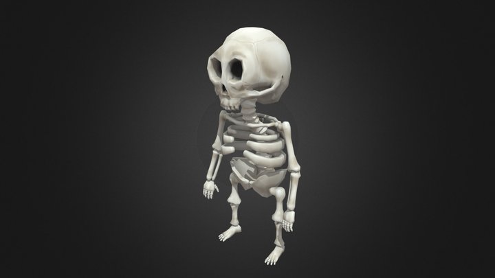 Chibi Skeleton 3D Model