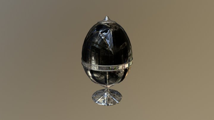 Cr Egg 2018 Closed Egg 3D Model