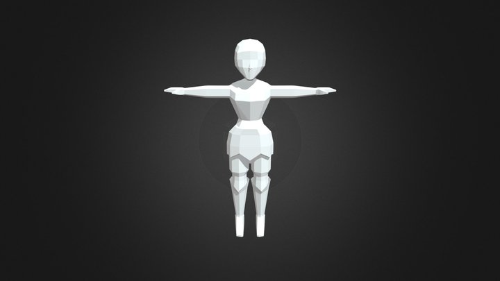 Lowpoly Character Model 3D Model