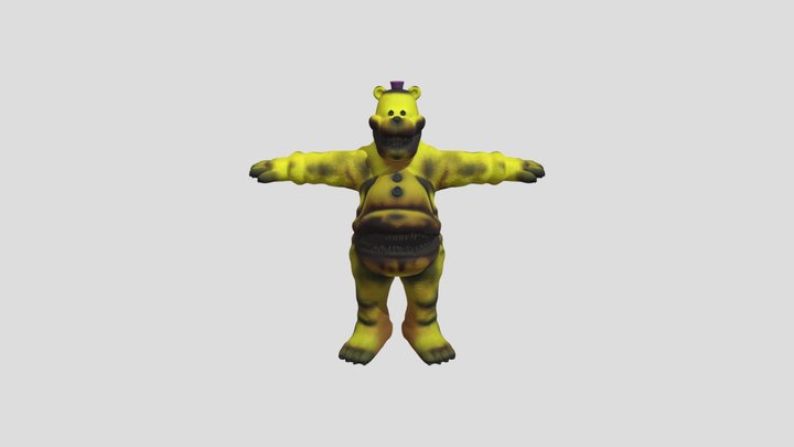 Furry Nightmare fredbear 3D Model
