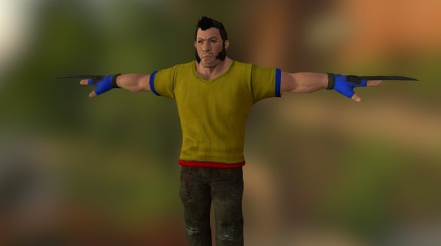 Wolverine 3D Model