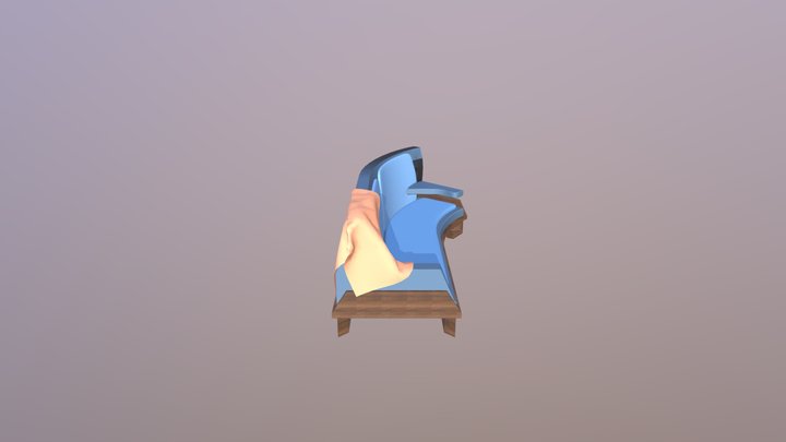 Modern couch 3D Model