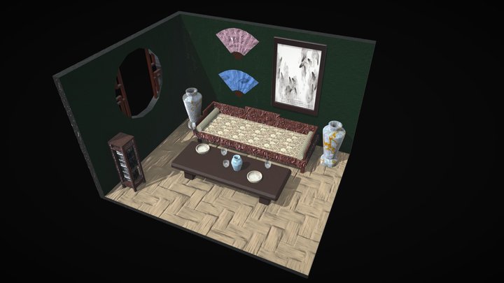 japanese style room 3D Model