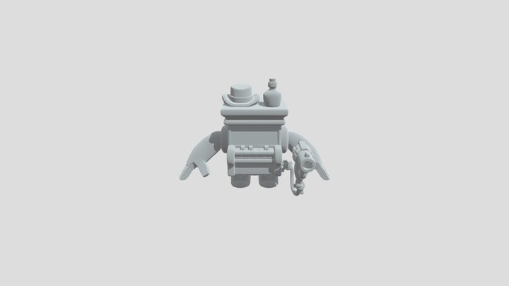 8bit_piano_geo 3D Model