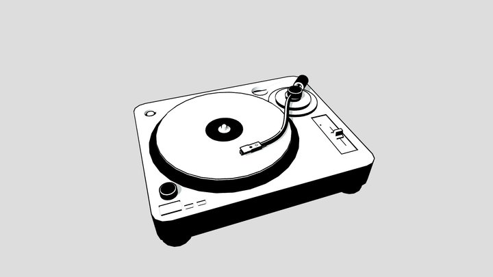 vinyl record player 3D Model