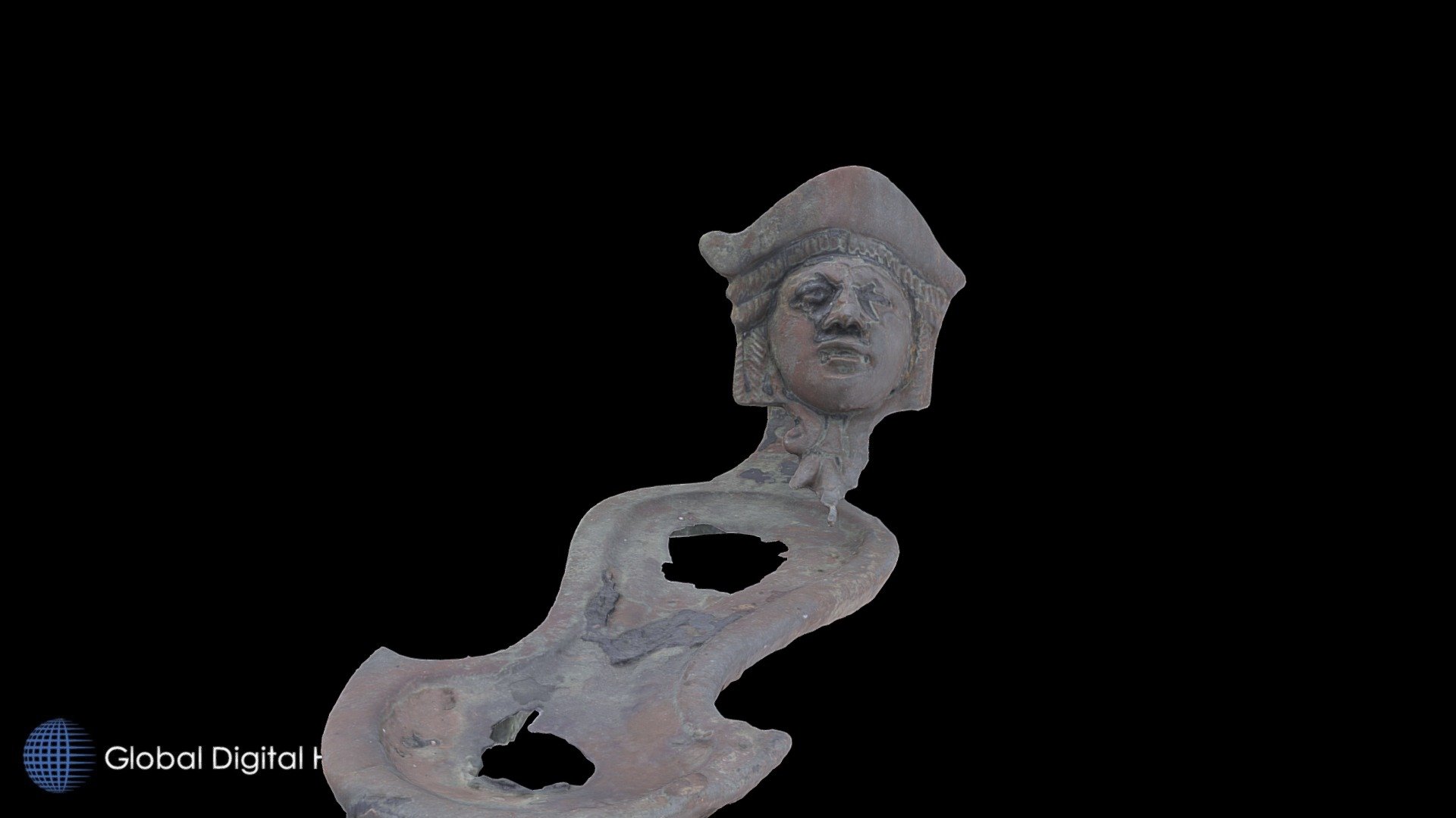 Fragment of a figured oil lamp. Camarina