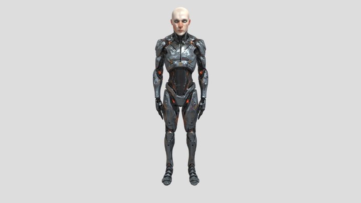 Cyber Sentinel 3D Model