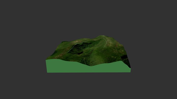 Kelly's Lough + Moraine 3D Model