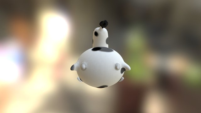Cow Doodle 3D Model
