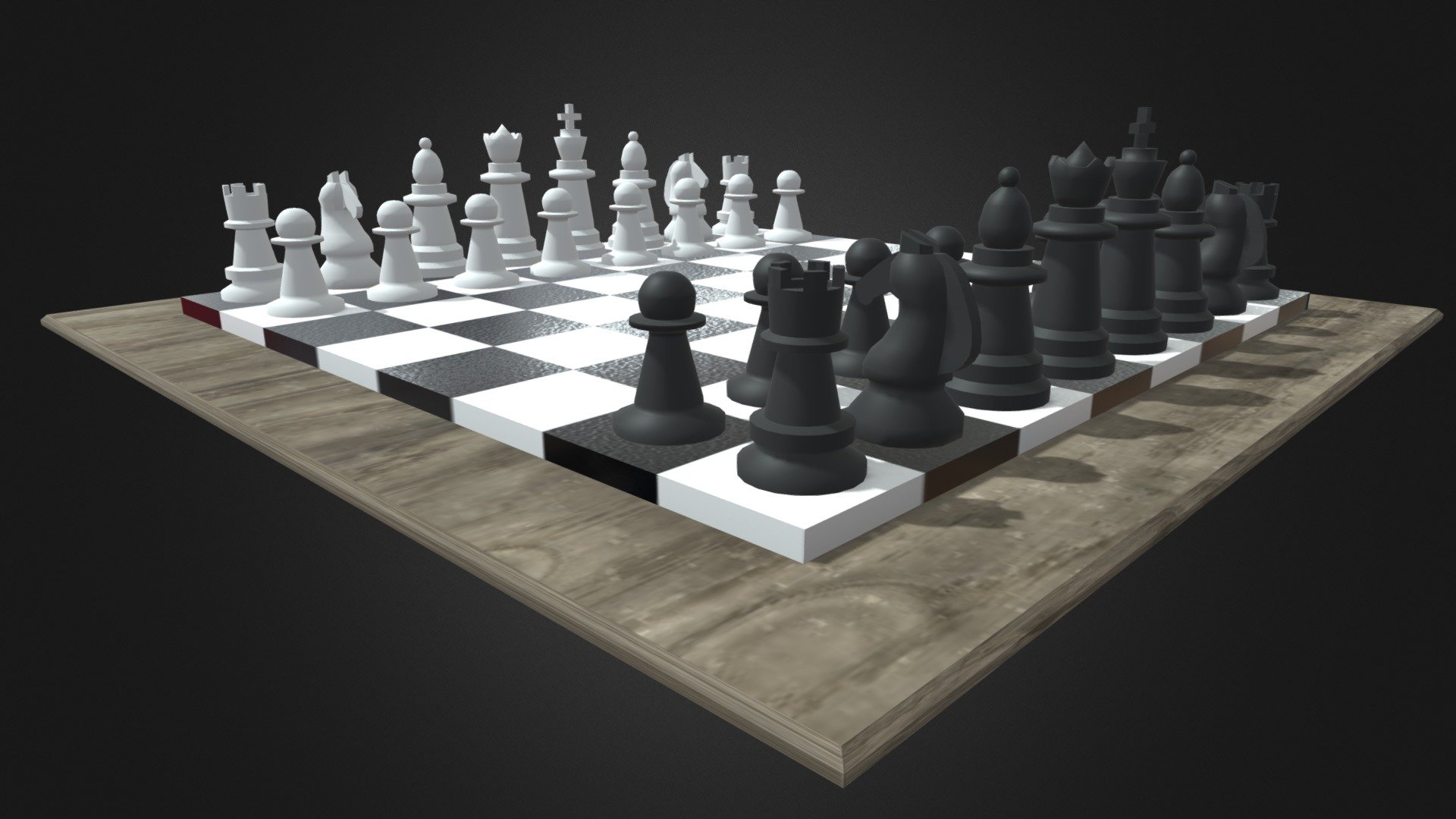 Chess Set - Download Free 3D Model By Elliot Gong (@Taterblock17 ...