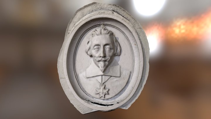 Bas-Relief du cardinal Richelieu 3D Model