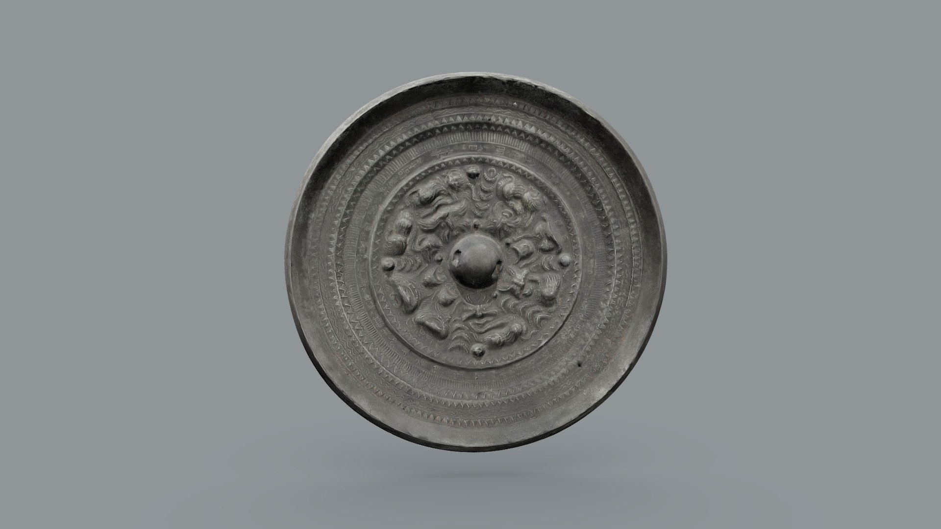 三角縁神獣鏡 Sankakuen shinjukyo - Download Free 3D model by