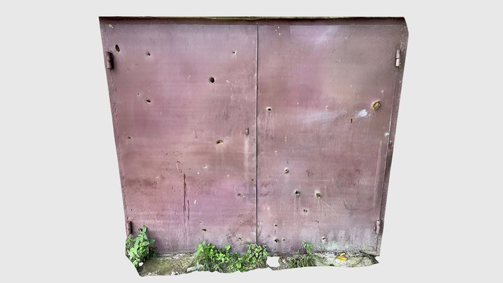 Shelled garage door 02 – Free 3D Model STL