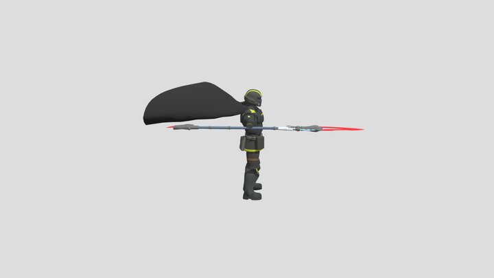 Liberty and democracy fighter 3D Model