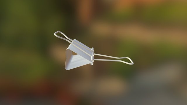 Binder Clip 3D Model