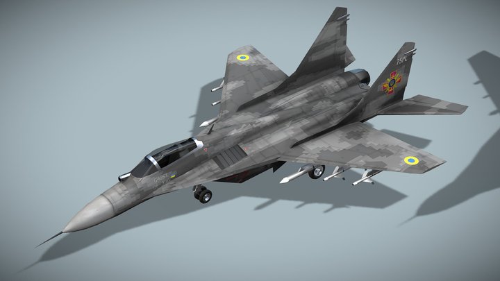 MIG-29 Fulcrum - Ghost of Kyiv 3D Model