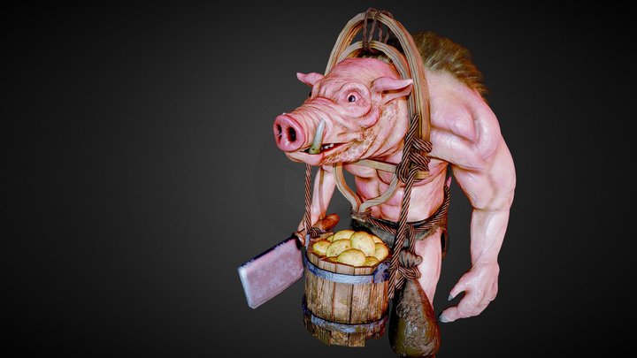 Zurpigig The Pigman 3D Model