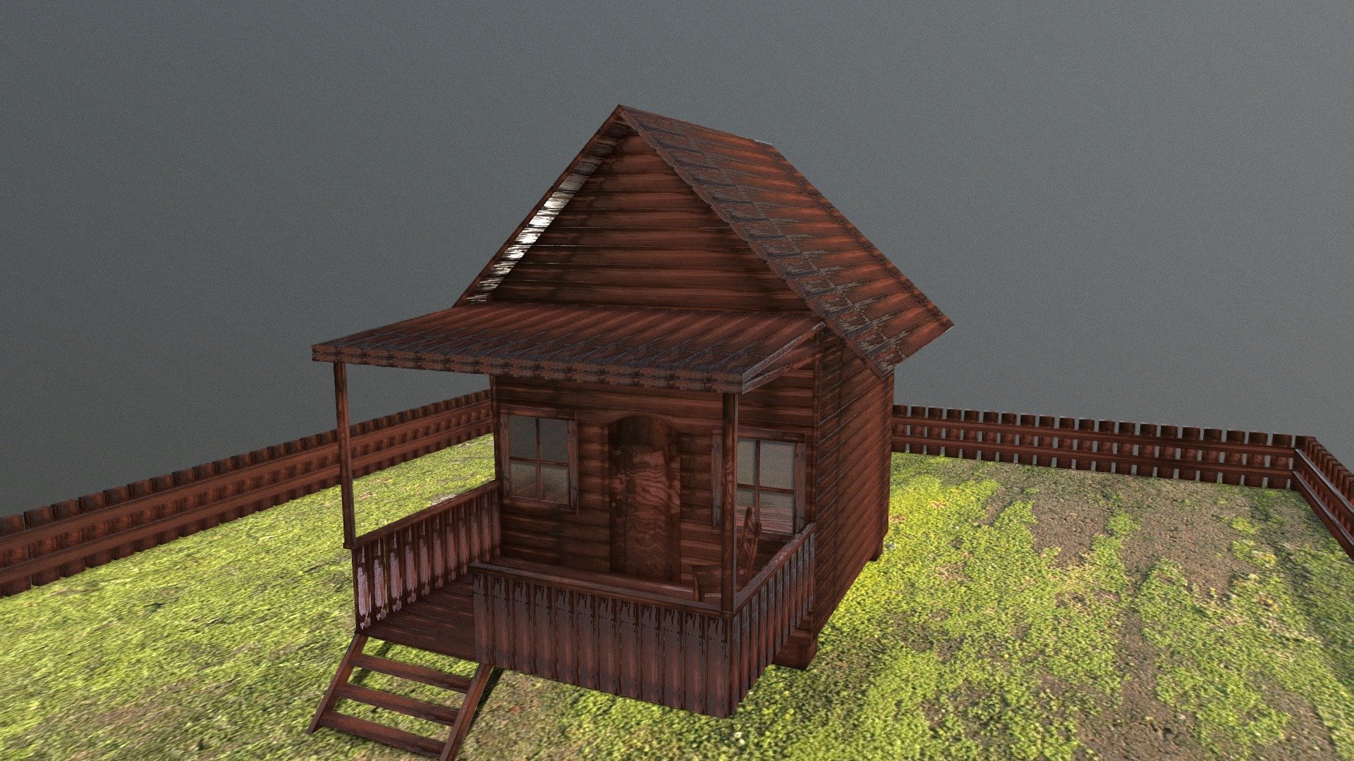 Wooden House Download Free 3D model by h8pitts h8pitts 