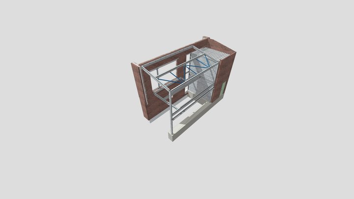Steel works rear 2 3D Model