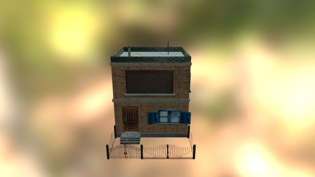 Huis cityscene test 3D Model