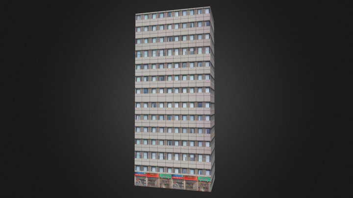 Lowpoly Building_2 3D Model