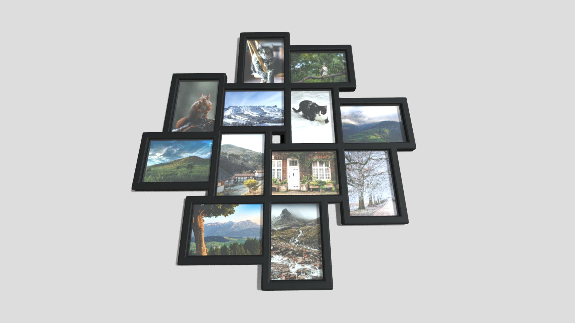 photo collage, wall