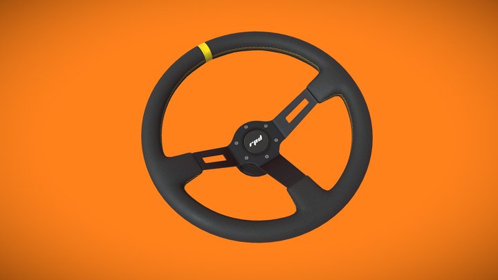 [Free] Racing Steering Wheel 3D Model