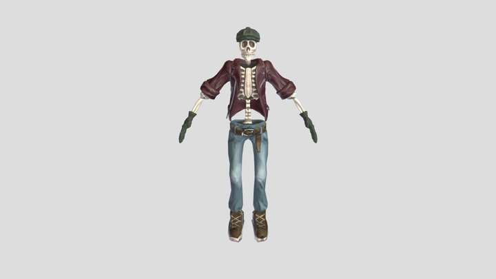 B2C1 Jules Durand Chara basic art 3D Model