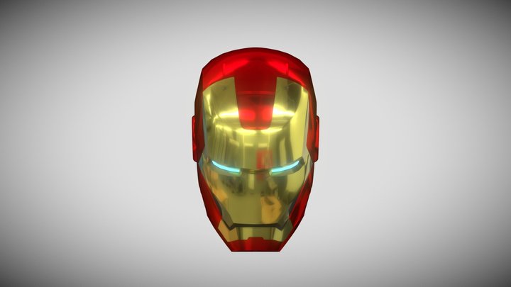 Iron man, Casco 3D Model