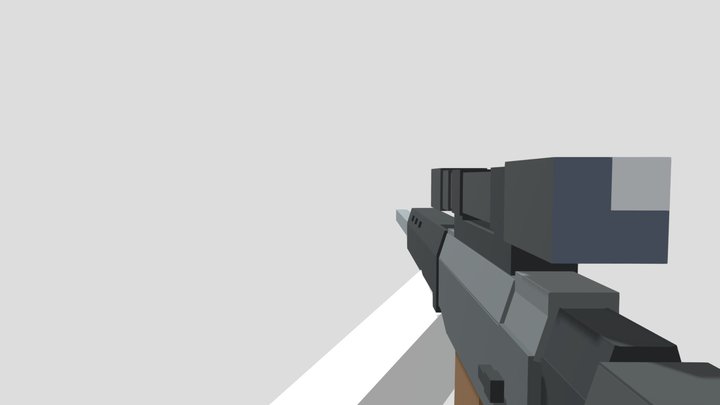 sig sg 550 sniper 3D Model