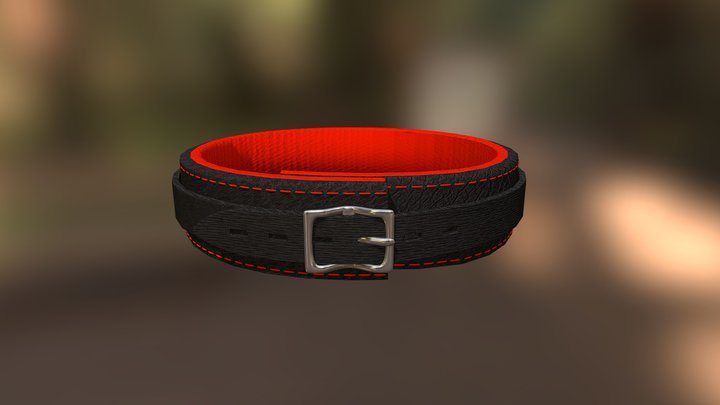 Leather collar 3D Model