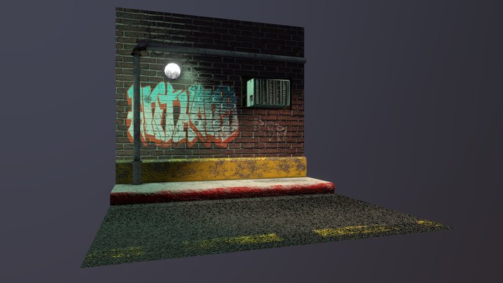 Alley 1_1 3D Model