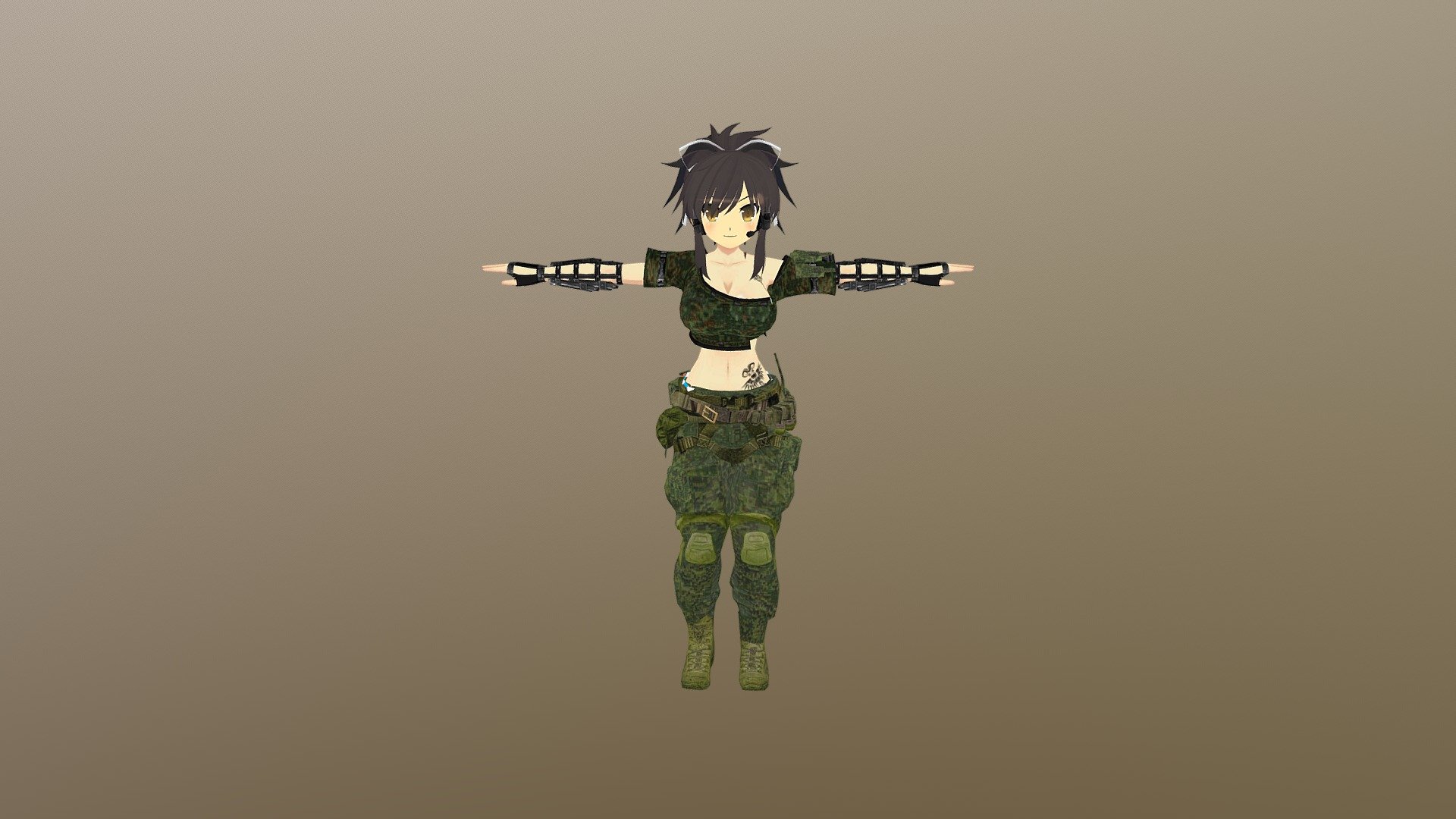 free 3d character models rigged vrchat