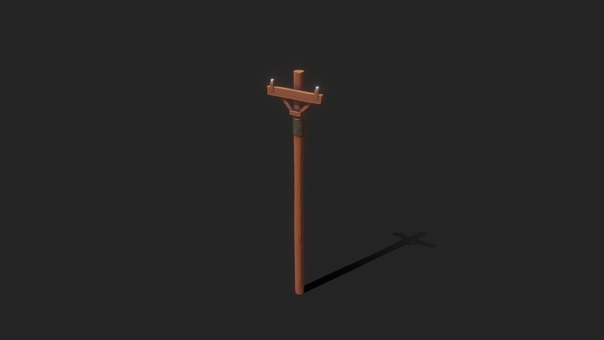 Props . Stylized Telephone Pole - 3D model by A . Priabudiman ...