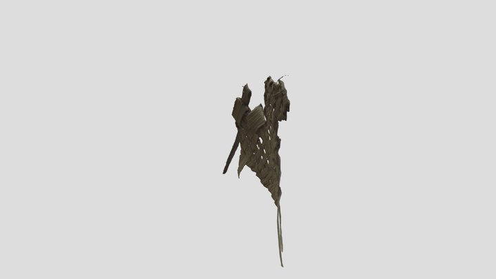 A donkey weaved from palm leaves 3D Model