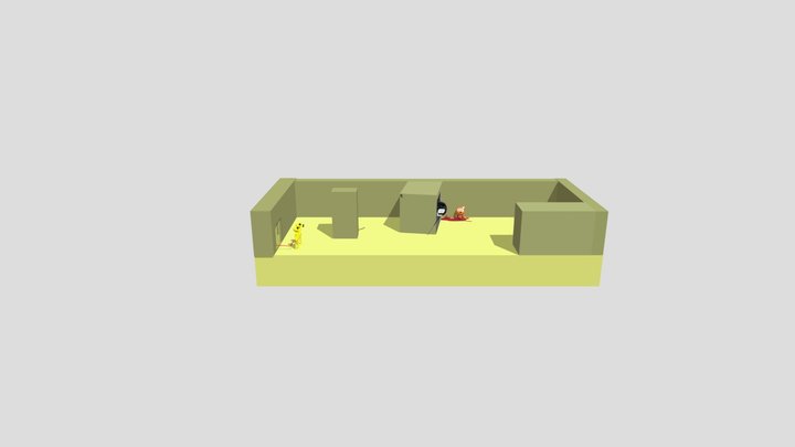 Backrooms in 3d 3D Model