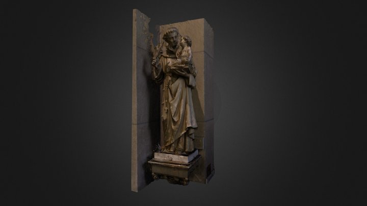 Saint Antoine de Padoue 3D Model