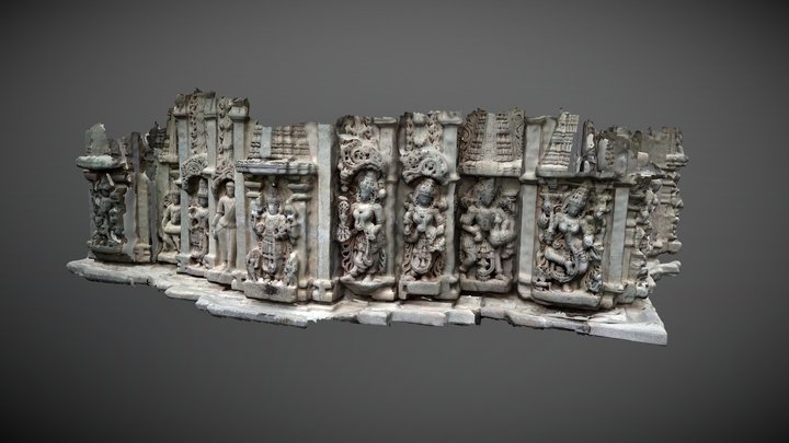 Belur Pathaleshwaraswamy Temple Wall 3D Model