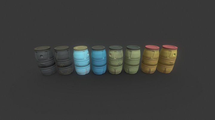 Plastic Cans 3D Model