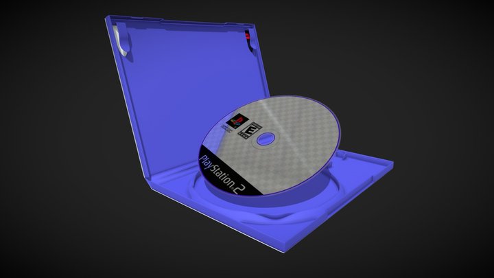 Playstation 2 Gamebox Animated 3D Model