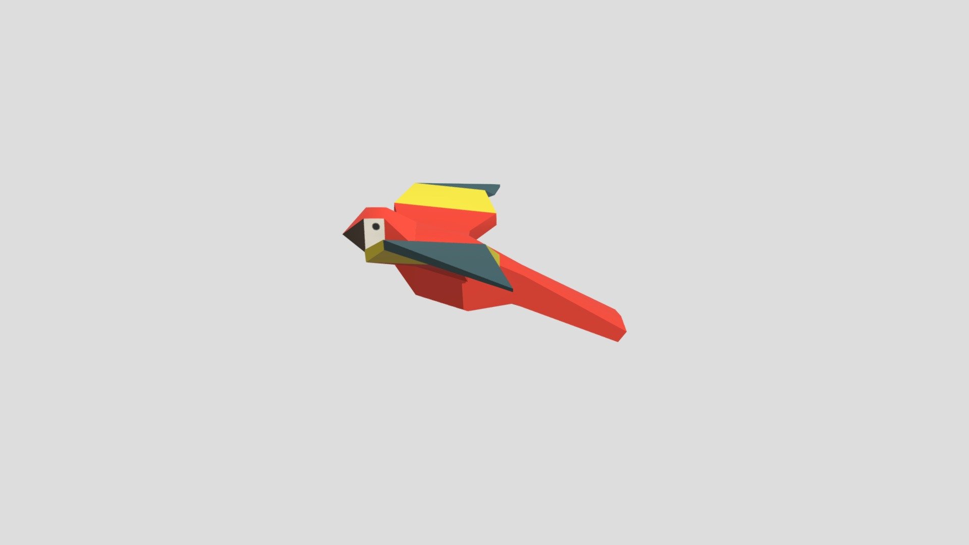 Low-poly Parrot