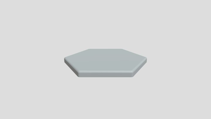 TTRPG hex map pieces 3D print model 3D Model