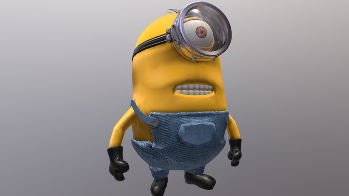 Minion - Character - Rigging 3D Model