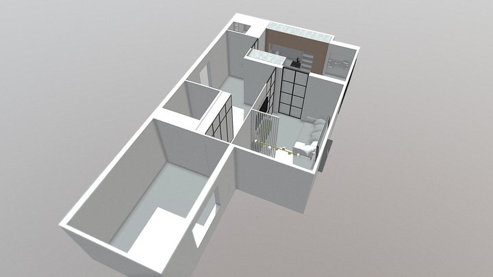 Квартира Нади и Сережи 3D Model