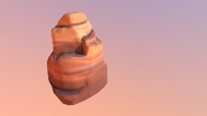 Stylized Rock 1 3D Model
